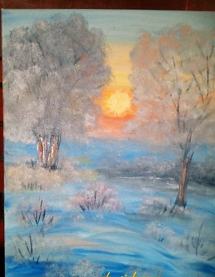 купить Закат холст,масло 