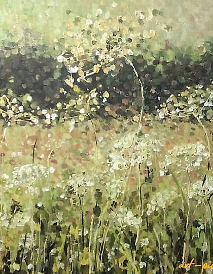 购买 我的宽广领域 画布,丙烯