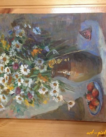 购买 花束 油画,画布