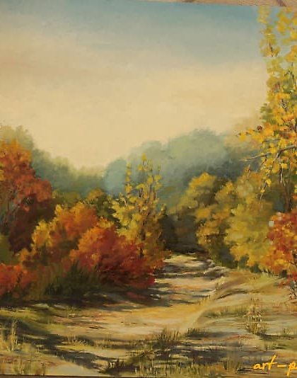 购买 温暖的秋天 油画,画布