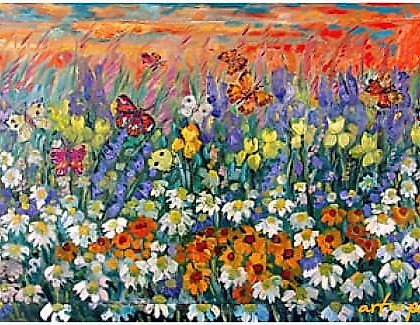 купить Caty-and-butterflies Холст , масло 