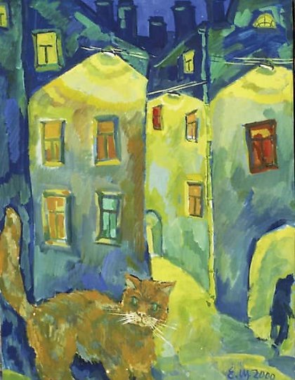 buy "Redhead in the Night 85x65 7 Canvas, oil"