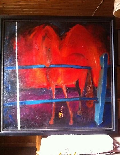 купить Лошадиная песня масло холст