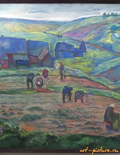 购买 Волховские поля масло, холст 可以翻译为：沃尔霍夫田野 油画，画布。