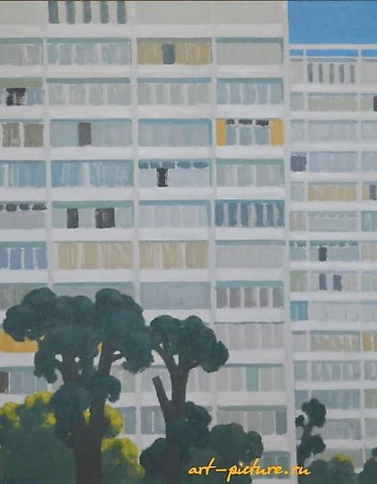 купить Городская среда Холст, масло 