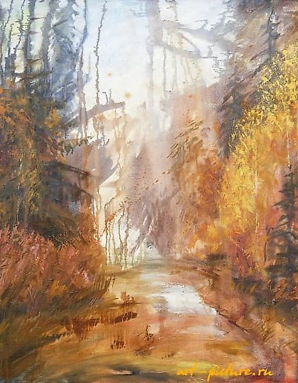 buy "Autumn forest oil, canvas"