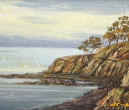 购买 白夜 油画 布面