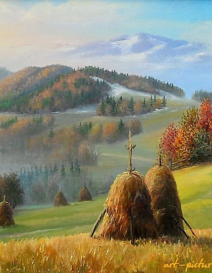 buy The translation of "Осеннее утро Масло" into English is "Autumn Morning Oil."