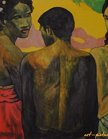 购买 谈论塔希提（保罗·高更复制品） 布面油画