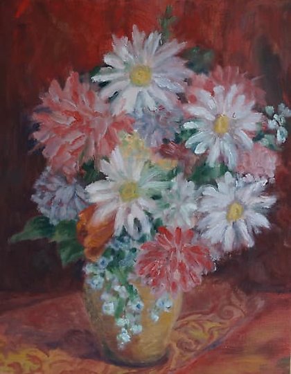 купить летний букет масло, холст 