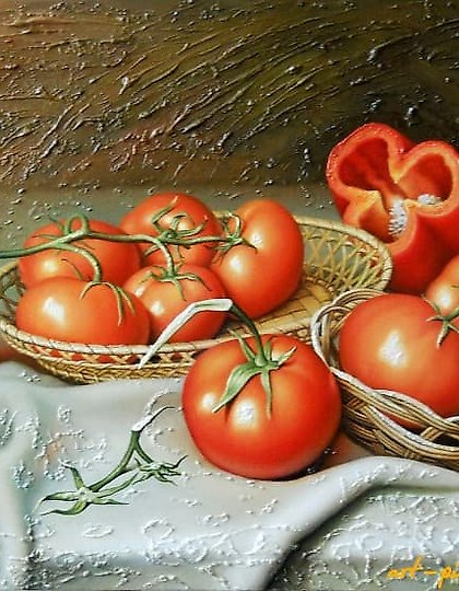 купить Помидоры холст, масло