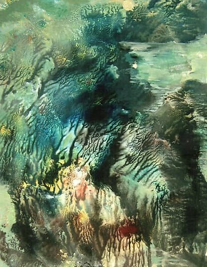 купить Полнолуние. бумага акварель 