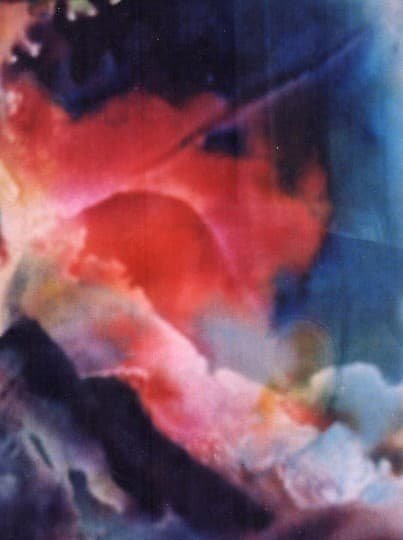 купить Закат в горах бумага акварель 