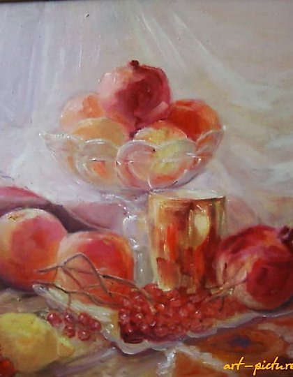 购买 东部静物 画布在纸板上 油画