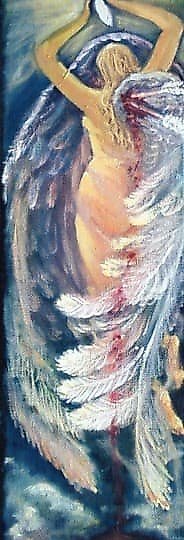 buy The translation of "Раненый ангел холст масло" into English is "Wounded Angel, canvas, oil"