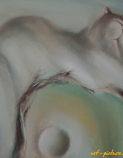 buy "March Troublemaker, oil on canvas."