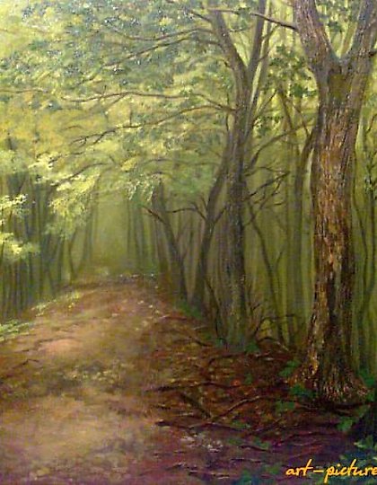 buy "Evening" by Holst, oil painting