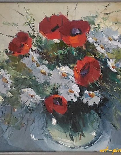 купить Маки масло, холст 