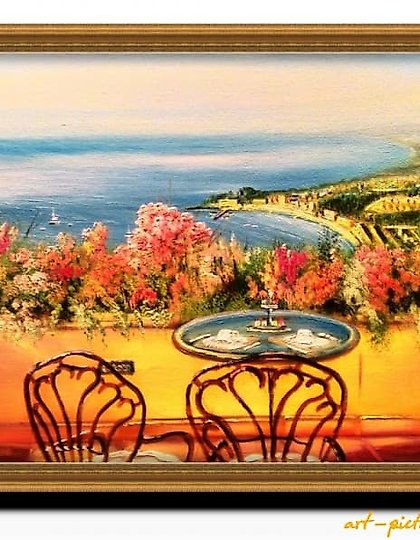 购买 意大利油画,亚克力画布在纸板上