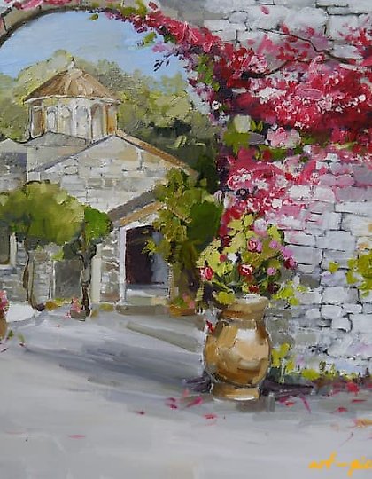 купить Прогулки по Греции масло,холст 