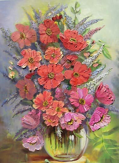 купить Пастельные контрасты Масло , холст , Акварель , мастихин 