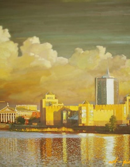 购买 滨河路,米雅斯,油画