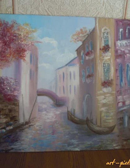 купить Венеция масло, грунтованный картон 