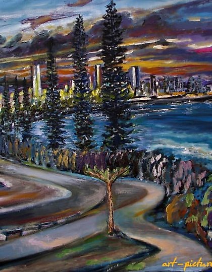 buy "Alexandra Beach, oil on canvas."