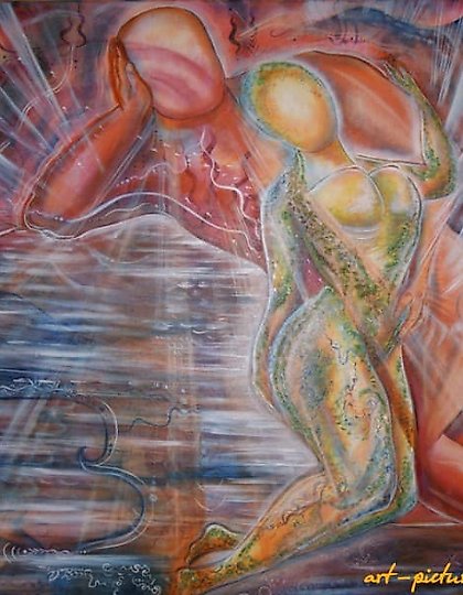 купить Любовь Земли и Солнца. Вечерняя. холст, акрил, масло 