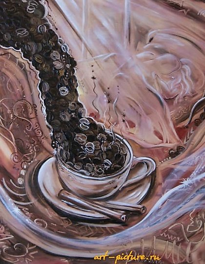 купить Одно нат двоих шоколадное утро холст, масло