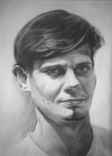 buy Self-portrait Paper, oil, dry brush