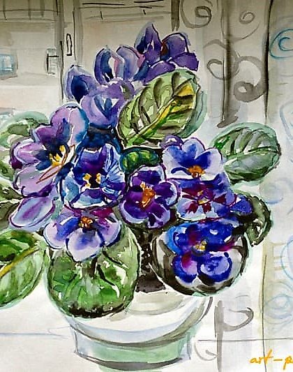 buy "Violet paper, watercolor"