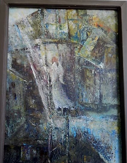 购买 穿越世间的混乱... 丙烯，画布