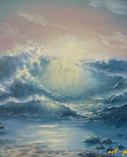 buy The translation of "Рассвет" холст, масло to English is "Dawn" canvas, oil.