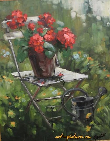 buy "Flowers canvas, oil"