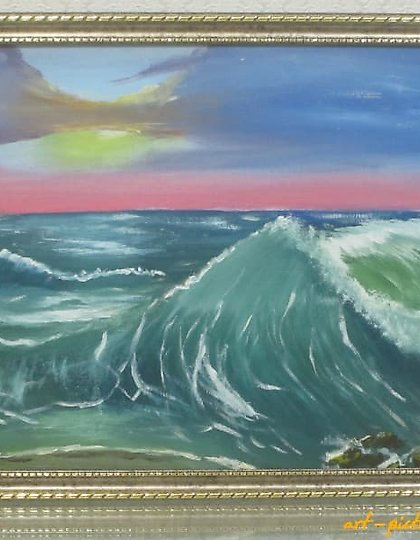 购买 海洋 布面油画