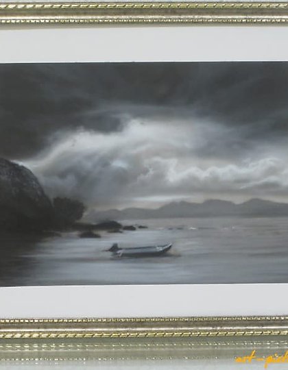 buy The text translates to "Northern seaside airbrushing, paper" in English.