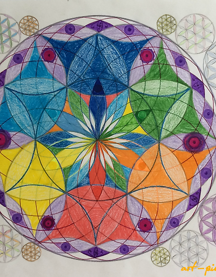 购买 多维生命花的细微世界 铅笔