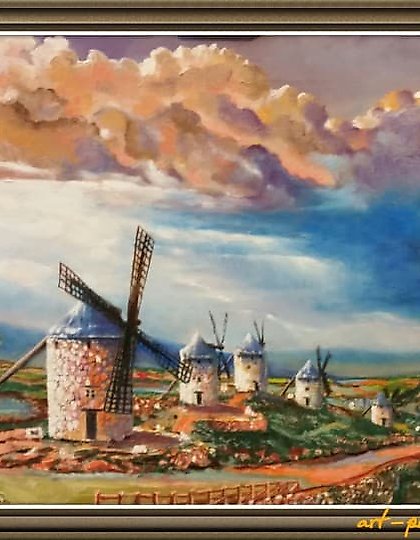 buy The translation of "Мельницы масло холст" into English is "Mills oil canvas."