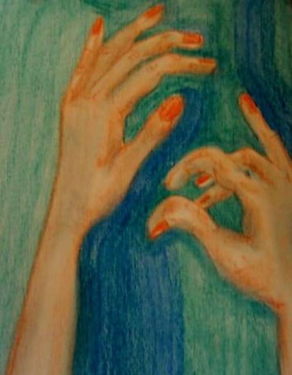 购买 手部粉彩，纸张