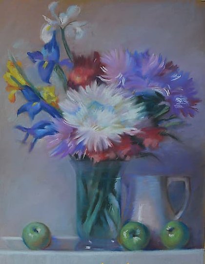 购买 《日》。粉彩，纸张。