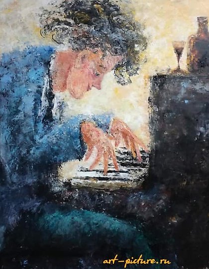 buy "Drunken blues, oil on canvas."