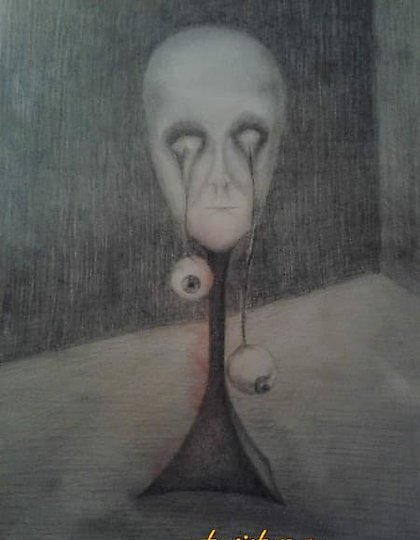 купить Глаза бумага,карандаш 