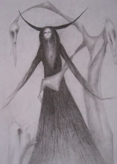 купить Демоны акварель,карандаш,акварельная бумага 