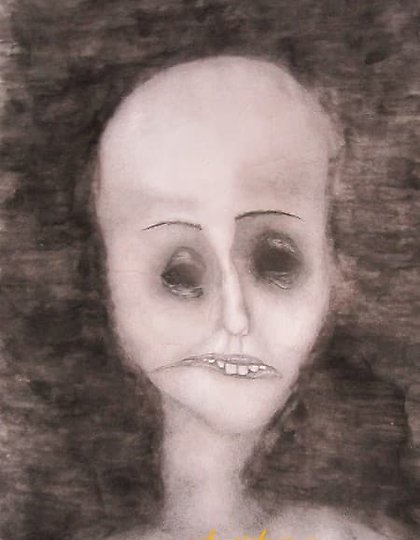 购买 死亡的微笑 水彩，铅笔，水彩纸