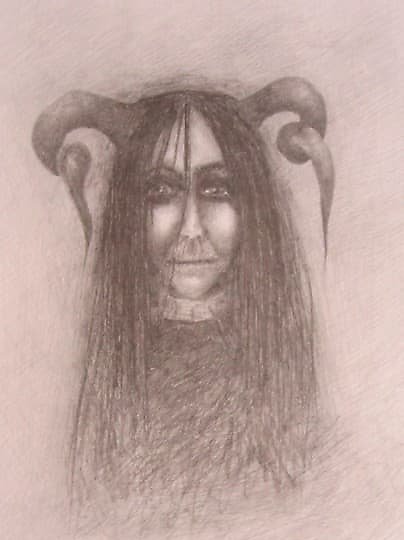 купить Рога бумага,карандаш 