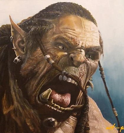 buy The translation of the text "Варкрафт 'Дуротан' масло, холст" into English is "Warcraft 'Durotan' oil, canvas."