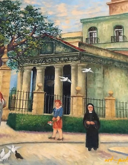 купить El templete масло/холст 