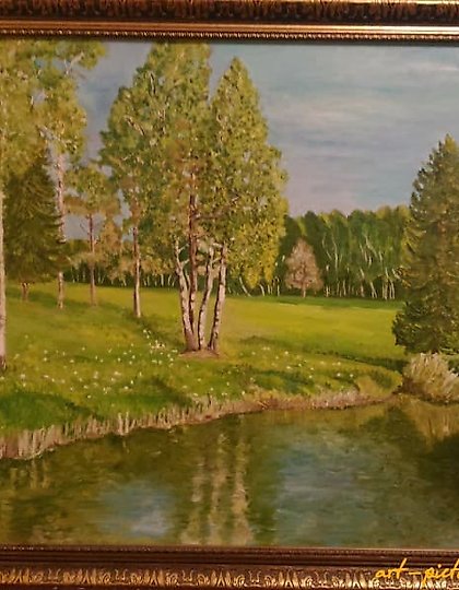 купить Зелень в мае масло, холст 