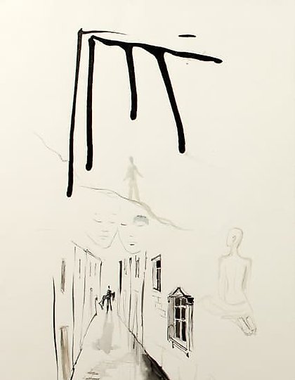 buy "Inspiration (Breathe) paper, ink, aquarelle."